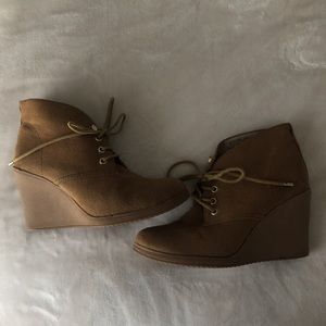 Wedge booties